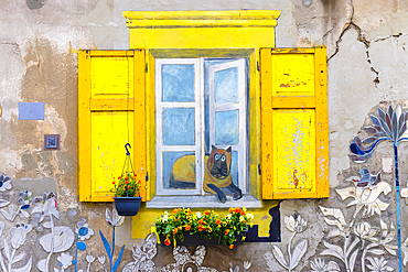 The Yard Gallery, a Residential Courtyard Featuring Murals, Kaunas, Lithuania, Northern Europe