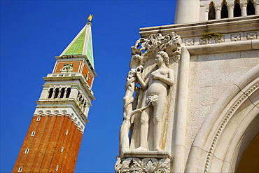 Palazzo Ducale and The Campanile, Venice, UNESCO World Heritage Site, Veneto, Italy, Europe