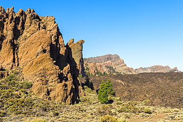 Roques de Garcia Mountainscape, Teide National Park, UNESCO World Heritage Site, Tenerife, Canary Islands, Spain, Europe