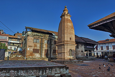 Taumadhi Tole square, UNESCO World Heritage Site, Bhaktapur, Nepal, Asia