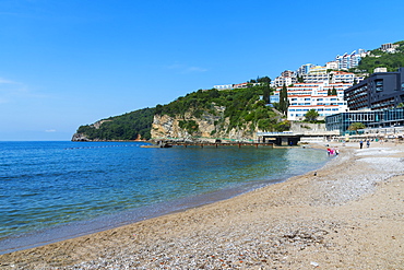 Mogren beach in Budva, Montenegro, Europe