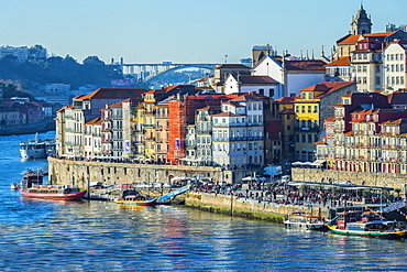 Douro River and Ribeira district, UNESCO World Heritage Site, Porto, Portugal, Europe