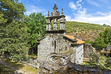 Ruins of the Pitoes Monastery, Church, Pitoes das Junias, Peneda Geres National Park, Minho, Portugal, Europe