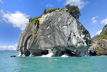 Marble Caves Sanctuary, Marble Cathedral on General Carrera Lake, Puerto Rio Tranquilo, Aysen Region, Patagonia, Chile, South America