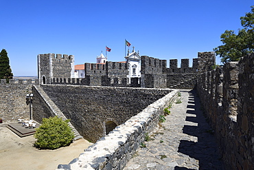 Courtyard, Beja Castle, Beja, Alentejo, Portugal, Europe