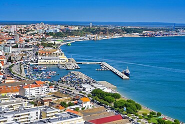 Setubal viewed from Sao Filipe Castle, Setubal, Lisbon Coast, Portugal, Europe