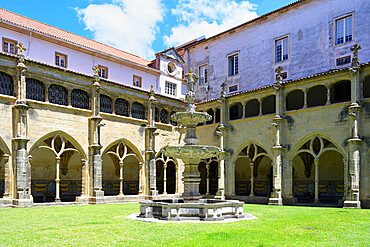 Santa Cruz Monastery, Cloister, Coimbra, Beira, Portugal, Europe