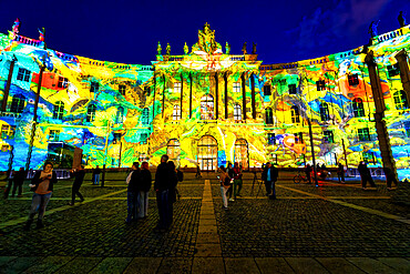 Bebelplatz during the Festival of Lights, Unter den Linden, Berlin, Germany, Europe