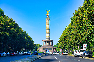 Triumphal Column (Victory Column) at the Great Star, Tiergarten, Berlin, Germany, Europe