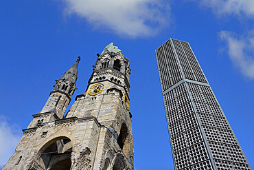 Kaiser Wilhelm Memorial Church, Kurfurstendamm, Charlottenburg, Berlin, Germany, Europe