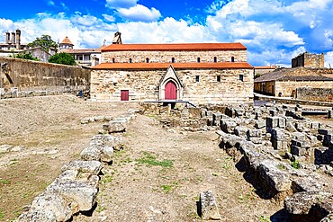 Decommissioned Catholic Cathedral and archaeological excavation site, Idanha-a-Velha, Serra da Estrela, Beira Alta, Portugal, Europe