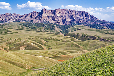 Landscape along the At-Bashy Range, Naryn Region, Kyrgyzstan, Central Asia, Asia