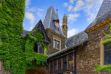 Former Imperial Castle, Courtyard, Cochem, Rhineland Palatinate, Germany, Europe