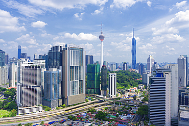 Kuala Lumpur city skyline, Malaysia, Asia