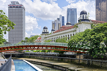 Sultan Abdul Samad Jamek building along the River of Life, Kuala Lumpur, Malaysia, Asia