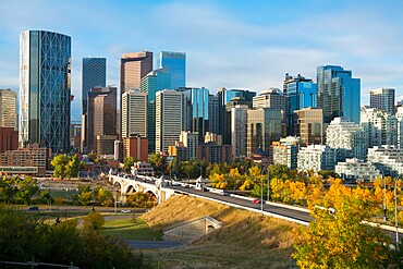 Calgary cityscape, Calgary, Alberta, Canada, North America