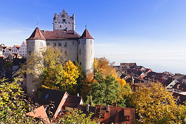 Old Castle in autumn, Meersburg, Lake Constance (Bodensee), Baden Wurttemberg, Germany, Europe 