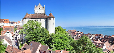 Old Castle (Altes Schloss), Meersburg, Lake Constance (Bodensee), Baden Wurttemberg, Germany, Europe 