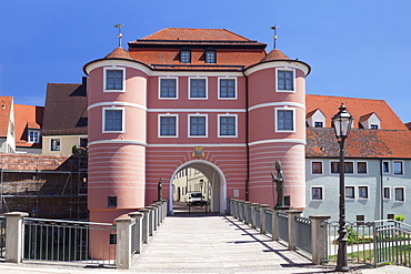 Rieder Tor gate, Donauworth, Romantic Road, Bavarian Swabia, Bavaria, Germany, Europe