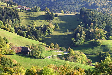 Black Forest house, near St. Ulrich, Schauinsland Mountain, Black Forest, Baden Wurttemberg, Germany, Europe