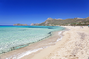 Falassarna beach, Falassarna, Chania (Khania), Crete, Greek Islands, Greece, Europe