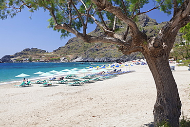 Damnoni Beach, near Plakias, South Crete, Crete, Greek Islands, Greece, Europe