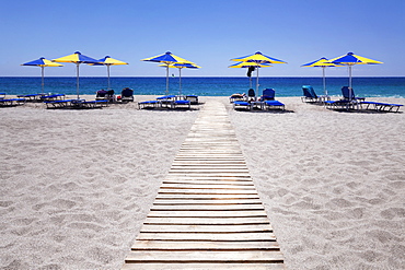 Damnoni Beach, near Plakias, South Crete, Crete, Greek Islands, Greece, Europe