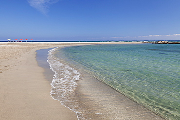 Beach of Frangokastello, Chania, South Crete, Crete, Greek Islands, Greece, Europe