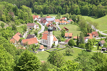 Bichishausen, District of Munsingen, Lautertal Valley, Swabian Alb, Baden Wurttemberg, Germany, Europe