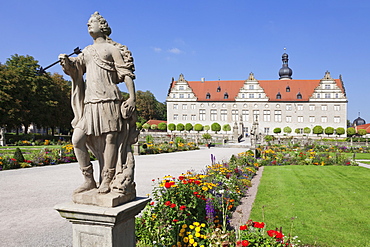 Weikersheim Castle, Hohenlohe Region, Taubertal Valley, Romantische Strasse (Romantic Road), Baden Wurttemberg, Germany, Europe