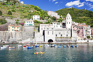 Vernazza, Cinque Terre, UNESCO World Heritage Site, Rivera di Levante, Provinz La Spazia, Liguria, Italy, Europe