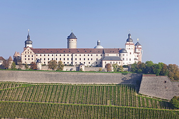 Marienberg Fortress, Wuerzburg, Franconia, Bavaria, Germany, Europe