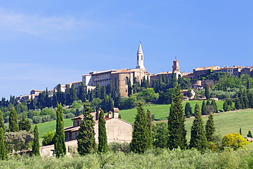 Pienza, Val d'Orcia (Orcia Valley), UNESCO World Heritage Site, Siena Province, Tuscany, Italy, Europe