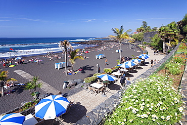 Playa Jardin Beach, Puerto de la Cruz, Tenerife, Canary Islands, Spain, Atlantic, Europe