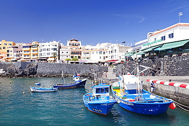 Fishing boats at the port, Los Abrigos, Tenerife, Canary Islands, Spain, Europe