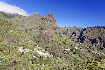 Mountain village Masca, Teno Mountains, Tenerife, Canary Islands, Spain, Europe