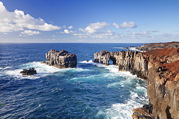 Puntas de Gutierrez, lava coast, UNESCO Biosphere Reserve, El Hierro, Canary Islands, Spain, Atlantic, Europe