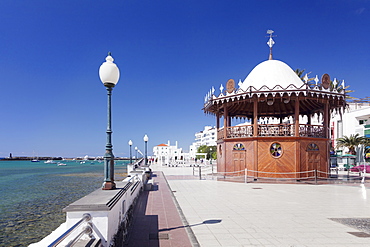 Pavilion on the promenade La Marina, Arrecife, Lanzarote, Canary Islands, Spain, Atlantic, Europe