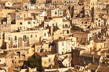 Cave dwellings, Sasso Barisano, UNESCO World Heritage Site, Matera, Basilicata, Puglia, Italy, Europe