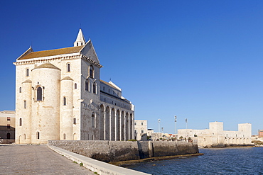 San Nicola Pellegrino cathedral, Castello Svevo castle, Trani, Le Murge, Barletta-Andria-Trani district, Puglia, Italy, Europe