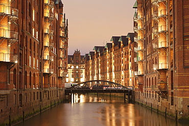 Wandrahmsfleet, Speicherstadt, Hamburg, Hanseatic City, Germany, Europe