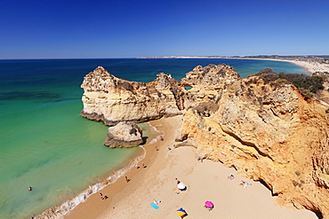 Praia de tres Irmaos beach, Atlantic Ocean, Alvor, Algarve, Portugal, Europe