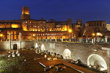 Trajan's Markets, Torre delle Milizie Turm, Trajan's Forum (Foro di Trajano), UNESCO World Heritage Site, Rome, Lazio, Italy, Europe