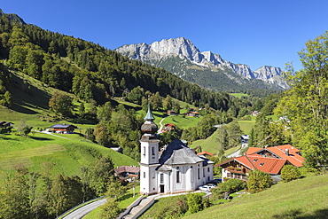 Maria Gern pilgrimage church in Berchtesgaden National Park, Germany, Europe