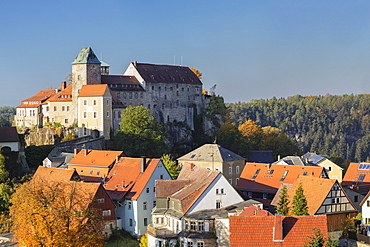 Hohnstein Castle in Saxony, Germany, Europe