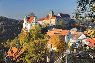 Hohnstein Castle in Saxony, Germany, Europe