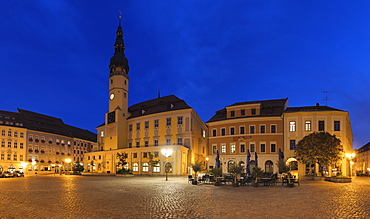 Town Hall at Hauptmarkt Square, Bautzen, Upper Lusatia, Saxony, Germany, Europe