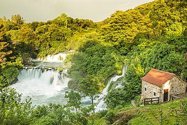 Skradinski Buk Waterfalls, Krka National Park, Dalmatia, Croatia, Europe