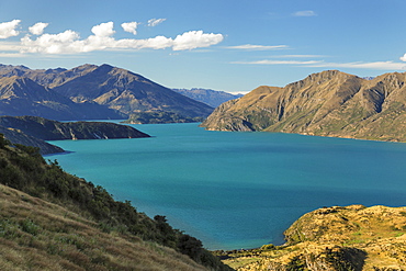 Lake Wanaka from Roy's Peak Track, Mount-Aspiring National Park, UNESCO World Heritage Natural Site, Otago, South Island, New Zealand, Pacific