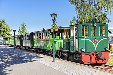 Chiemsee Railway at Prien Stock Station, Prien am Lake Chiemsee, Upper Bavaria, Germany, Europe